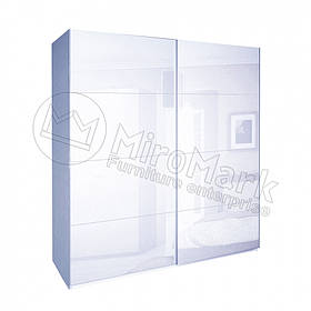 Шафа-купе 2Д 2,5 м. у спальню Белла Білий Глянець Міромарк