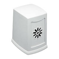 Диспенсер Rulopak для паперових серветок, бічна витяжка, пластиковий, білий, 12*10*15см.