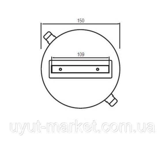 Врезной шинопровод для одного трекового светильника, Recessed Monopoint Track - фото 4 - id-p926917072