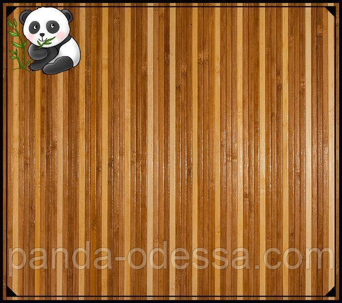 Бамбукові шпалери "Смугасті 3+1", 2 м, ширина планки 8/8 мм / Бамбукові шпалери