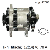 Генератор на Opel 1.5 D-TD/1.7 D-TD, тип Hitachi LR170-420, JA863. 70 Ампер. A2005 (AS-PL)