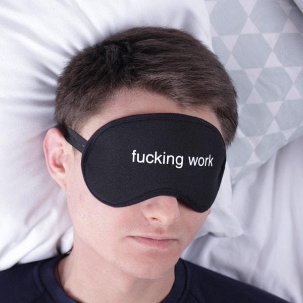 Маска для сну Fucking work подарунок