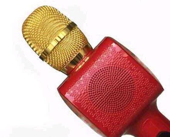Безпровідний мікрофон караоке L 20 червоний, фото 1