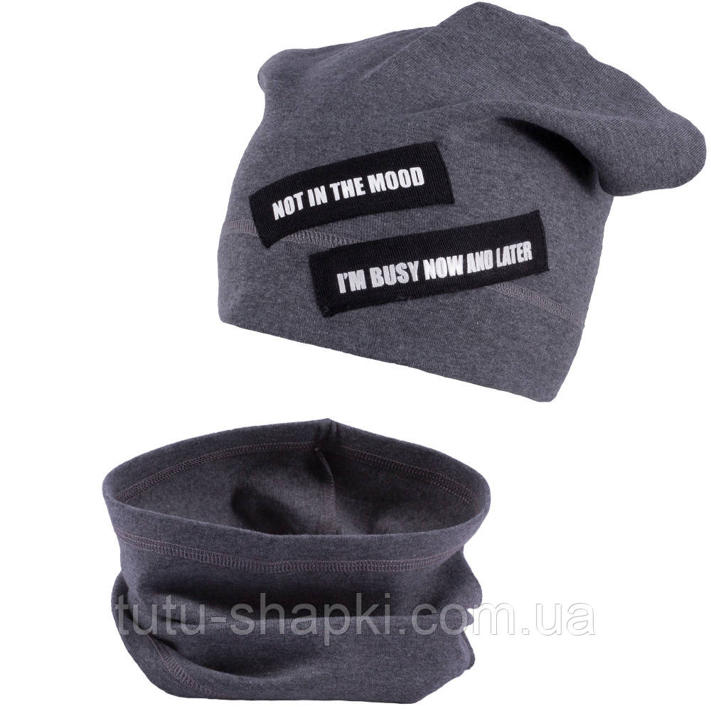 Шапка і снуд для хлопчика TuTu 61 арт. 3-004658(52-56), фото 1