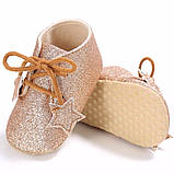 Туфлі-пінетки для дівчинки 12см,11см золото, фото 3