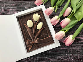 Шоколадні тюльпани c найкращими побажаннями дружині