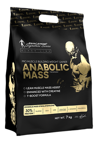 Високобілковий гейнер для набирання маси Kevin Levrone Anabolic Mass 7000 g, фото 1