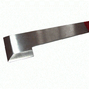 Стамеска з гачком н/ж (червона) 280 мм., фото 2