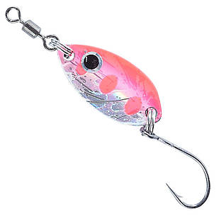 Блешня-коливалка Balzer Trout Attack spoon "LEAF" один.гачок 1.5 гр. black-silver-red pink