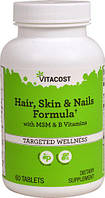 Vitacost Hair, Skin & Nails Formula with MSM and B Vitamins 60 таб