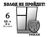 Термоплівка для утеплення вікон, ширина 1,1 м, фото 5