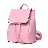 Прогулянкова жіноча сумка-рюкзак Ангеліна в класичному стилі, з еко-шкіри, фото 6