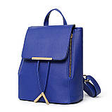 Прогулянкова жіноча сумка-рюкзак Ангеліна в класичному стилі, з еко-шкіри, фото 8