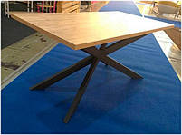 Стіл обідній Ікс 160 Лофт, вибір кольору каркаса та стільниці, стиль Loft, Метал-Дизайн, фото 7