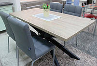 Стіл обідній Ікс 160 Лофт, вибір кольору каркаса та стільниці, стиль Loft, Метал-Дизайн, фото 6