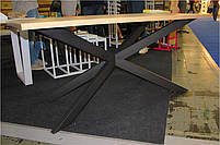 Стіл обідній Ікс 160 Лофт, вибір кольору каркаса та стільниці, стиль Loft, Метал-Дизайн, фото 3