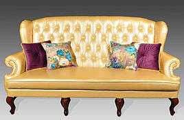 Диван 3-місний шкіряний Вальтер