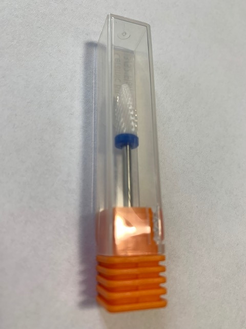 Керамічна фреза для зняття гелю, гель-лаку(синя)