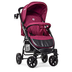 Коляска дитяча El Camino M 3409L FAVORIT Burgundy Red