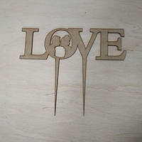 ПА-Т-444 Топер Love, поцілунок 21*24*0,3см