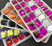 Космік (ламаний ромб). Стрази, камені пришивні. Скло