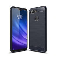 Чохол Carbon для Xiaomi Mi 8 Lite Темно-синій