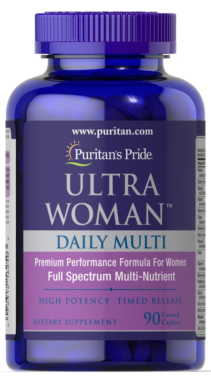 Вітаміни для жінок Puritan's Pride Ultra Woman Daily Multi Timed Release 90 caps