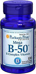 Вітамін В-50 Puritan's Pride Vitamin B-50 Complex 100 Caps