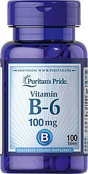 Вітамін В-6 Puritan's Pride Vitamin B-6 100 mg 100 tabs