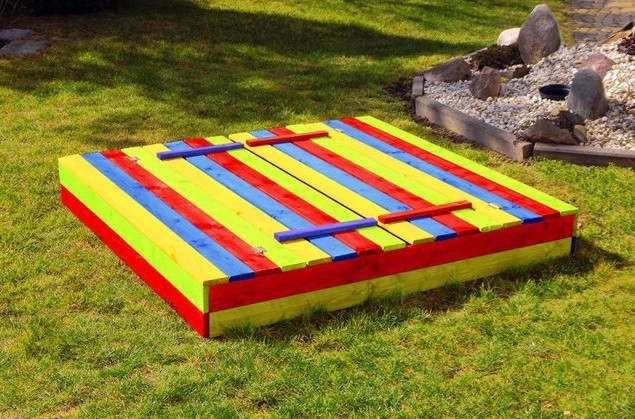 Детская игровая уличная песочница 120х120 см (песочница для детей) R ...