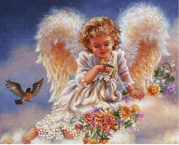 Картина за номерами Menglei Маленький ангел у хмарах VD039 30 х 40 см, фото 1