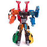 Трансформер 339-7С28 Робот 28 см Тобот Гіга 7 TOBOT Giga 7, 5 машин, трактор, вертоліт, у коробці 33х33х11 см, фото 3