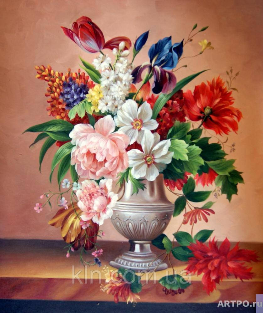 Картина за номерами Menglei Барвисті квіти у вазі VD040 30 х 40 см, фото 1