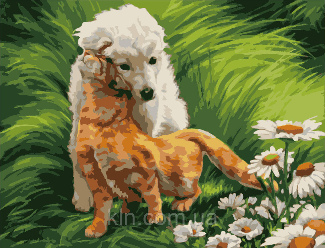 Картина за номерами Menglei Маленькі друзі VD057 30 х 40 см, фото 1