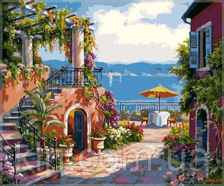 Картина за номерами Menglei Затишна тераса VD068 30 х 40 см, фото 1
