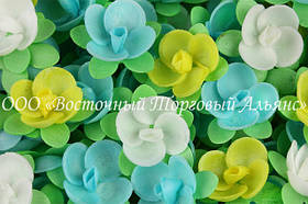 Вафельні квіти «Півонія на трилиснику» — 1 шт.