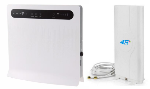 Стаціонарний 4G Wi-Fi роутер Huawei B593s-12 + Антена 4G LTE MIMO 700-2600 мГц 8,8 dBi, фото 1