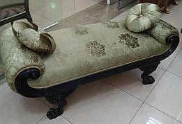 Кушетка в стилі Бароко "Вікторія" з подушками, з натурального дерева, з різьбою (В НАЯВНОСТІ)