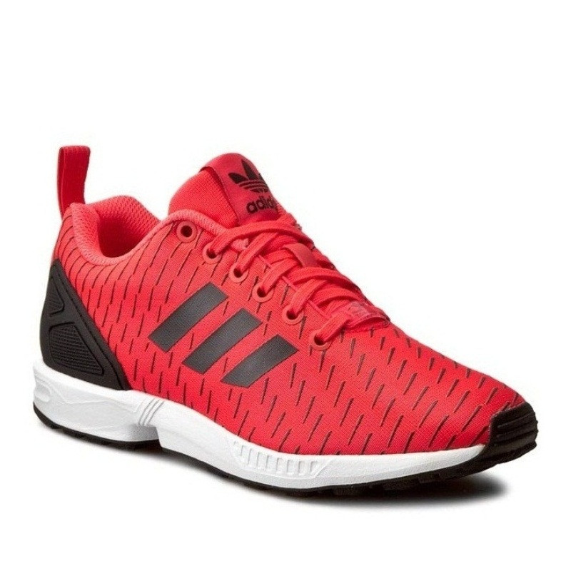 Кросівки чоловічі adidas ZX Flux S75528 (червоні з чорним, повсякденні, текстильний верх, бренд адідас)