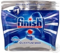 Таблетки д/ПММ Finish Quantum PH free без фосфатів 20шт/уп
