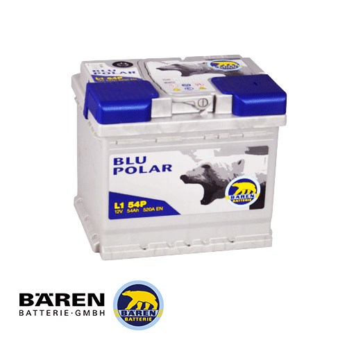 АКБ BAREN 6СТ-54Аз 520А R+ BLU POLAR L154P 207*175*190