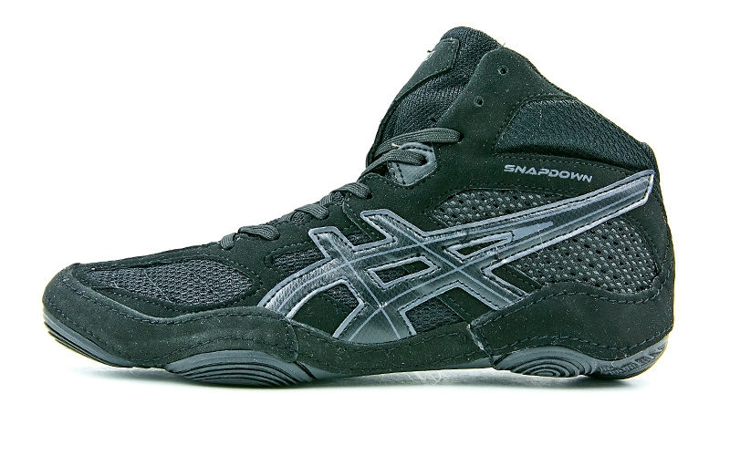 Борцовки замшеві ASICS Репліка (р-р 36-45, чорний)