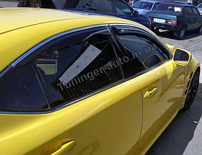 Вітровики, дефлектори вікон c хром молдингом Lexus IS 2006-2012