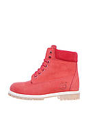 Черевики Injers червоні натуральний нубук виробництво Україна InjTimbNRed - розмір 37 (24 см)