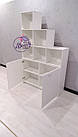 Пристінний стелаж з великою кількістю полиць, фото 5