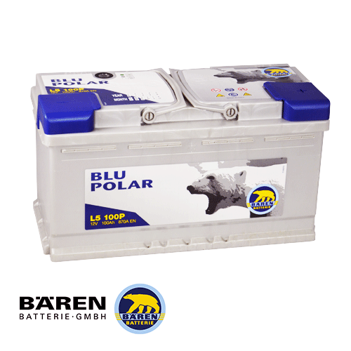 АКБ BAREN 6СТ-100 Аз 870А R+ BLU POLAR L5100P 353*175*190