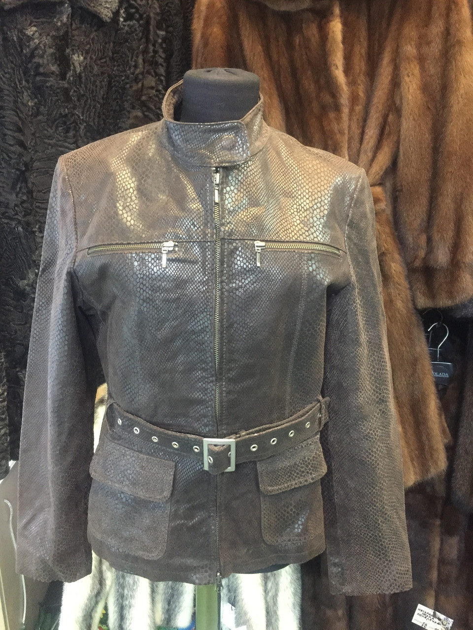 Куртка з натуральної шкіри куртка жіноча натуральна шкіра 44 розмір, фото 1