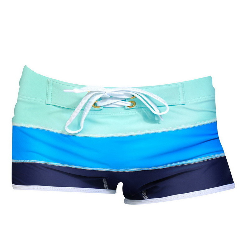 Плавальні чоловічі шорти боксери в смужку, фото 1