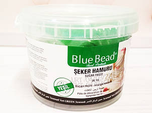 САХАРНАЯ МАСТИКА BLUE BEAD ( блю бид ) ЗЕЛЕНАЯ, 1кг