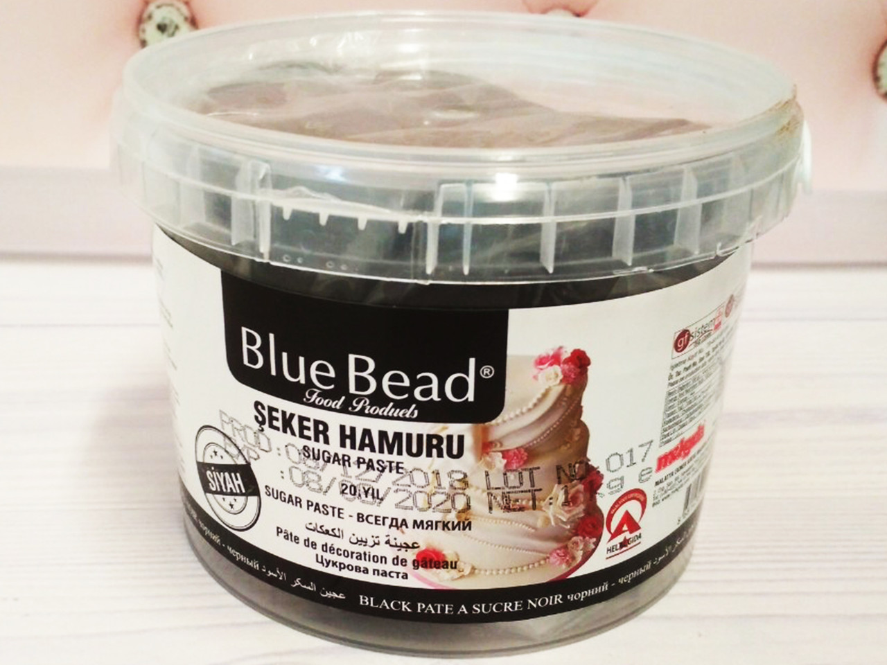 ЦУКРОВА МАСТИКА BLUE BEAD ( блю бід ) ЧОРНА, 1кг